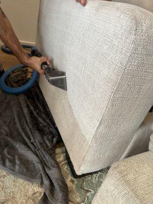 Upholstery cleaning!