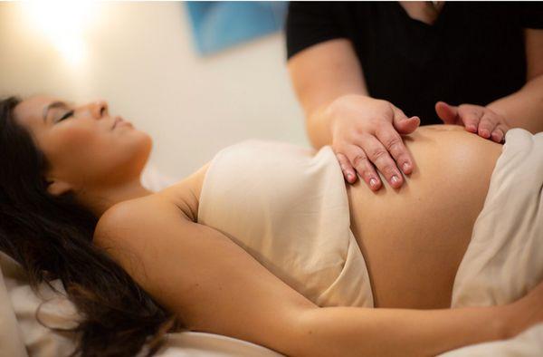 Prenatal Massage & Prenatal Arvigo Maya Abdominal Therapy combo available only in the 90 min prenatal massage sessions.