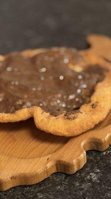 Langos with Nutella
