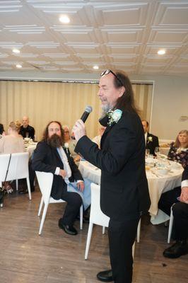 The two matching grromsmen