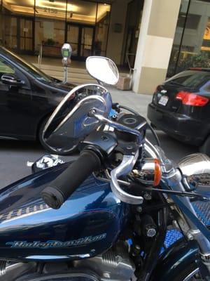 Driver dropped the bike. It was dropped off the rig so hard the handle bars bent. Not one sorry passed his lips.