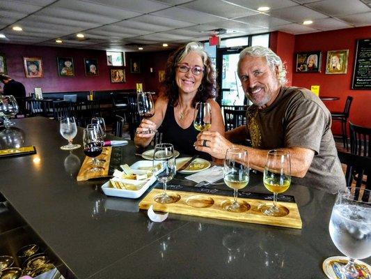 A pleasant afternoon sipping wine!