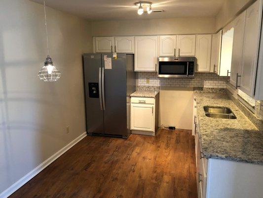 We paint / refinish kitchen cabinets!