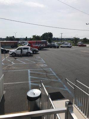 This is what you're looking for. As others have said, do not go to where the other rental car shuttles are. Go to courtesy shuttle 3.