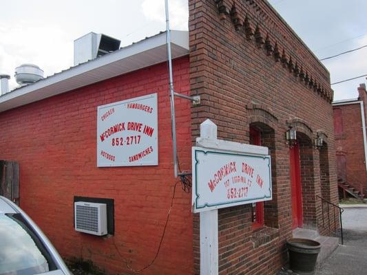 Outside the McCormick Drive Inn