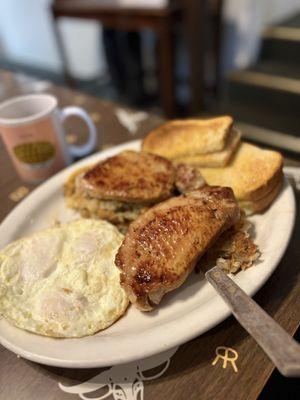 Pork Chops and Eggs