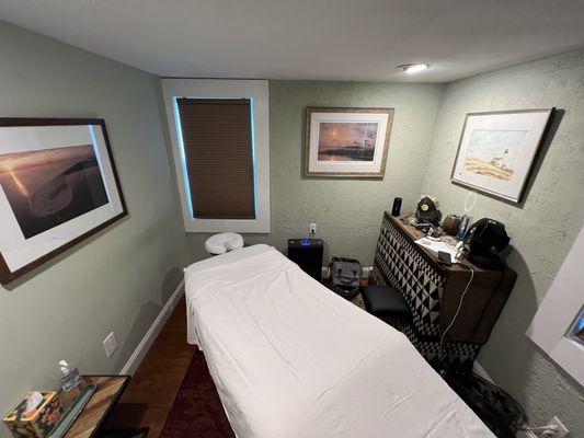 A massage room