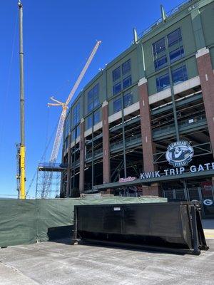 Removed Display screen panels from Lambeau Field. Both North and South