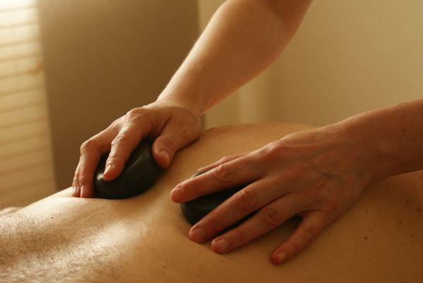 Hot stone upgrade on any massage
