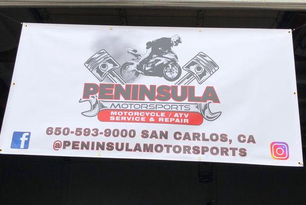 Banner for @Peninsulamotorsports in San Carlos MADE by MegaSolutions!