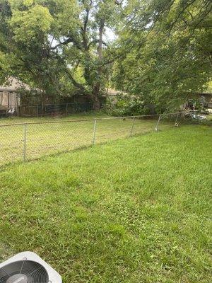 Only half of yard was mowed because a knock on my door to move my car was simply too much for them.