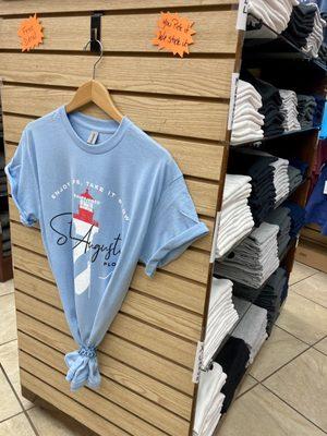 Blank t-shirts! Pick your color, size, and decal! Decal is free, and takes only 10 seconds to apply!