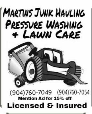 Martins Junk Hauling Pressure Washing & Lawn Care