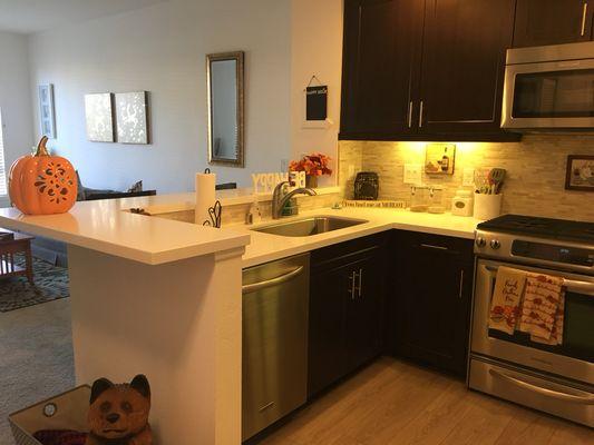 Cleaned kitchen and living room!