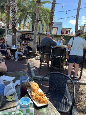 Live music on the patio