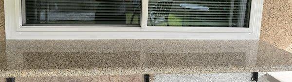 This is the outdoor countertop that was repaired.
