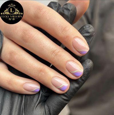 Explore natural beauty and allure with Polish Nail service at Lucky Nail and Spa!