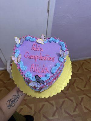 Pastel en forma de corazón