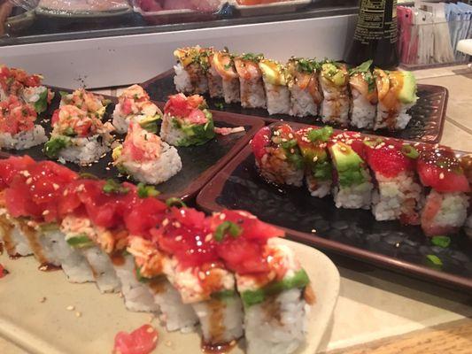 Red Dragon, Nevada, and two special rolls from Joe. He's great, he's been here a long time and is very knowledgeable and friendly.