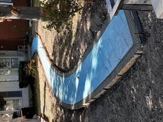 Stamped with stamped boarder