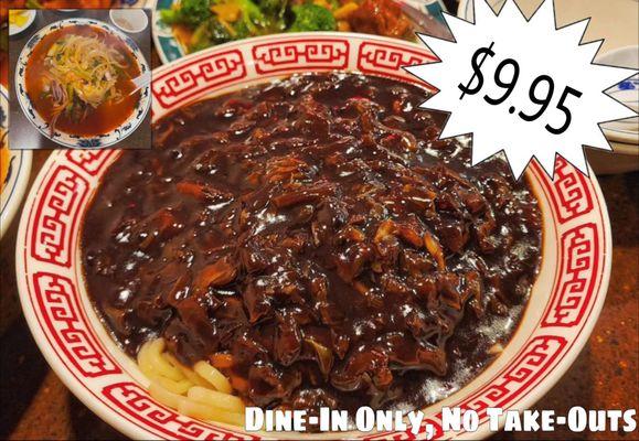 Jajangmyeon & Jjamppong for only $9.95! Nov 1 - Nov 30 Dine-In Only | No Take-Outs Announced On IG @dowon.restaurant