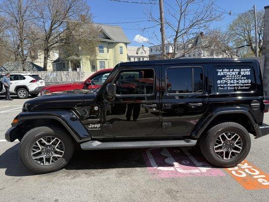 My jeep can always be seen driving around showing properties (My mobile office)