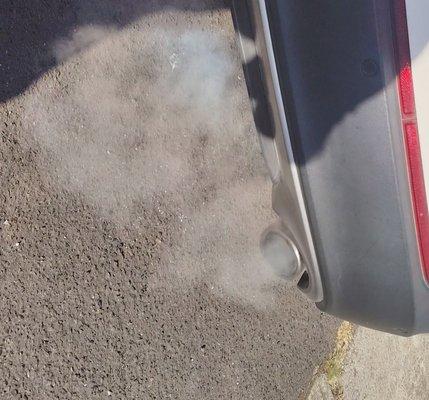 Blown head gasket on 2nd day with Brandon's best car?