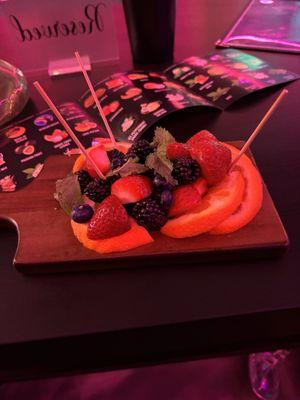 The beautiful fruit platter