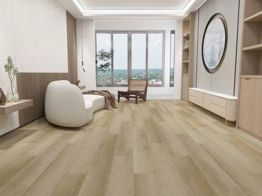 Step into timeless elegance with LaVie Stone Plastic Composite (SPC) Flooring!