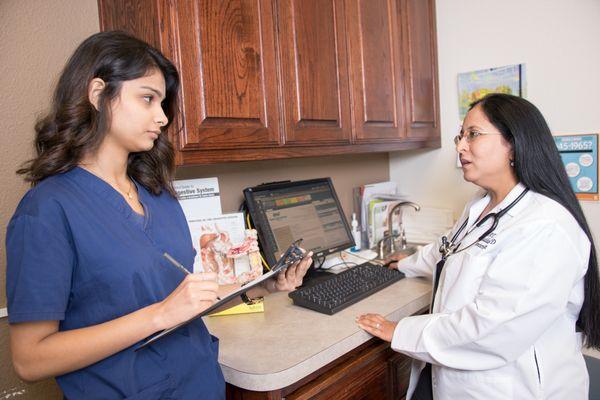 Dr Maddala with Medical Assistant