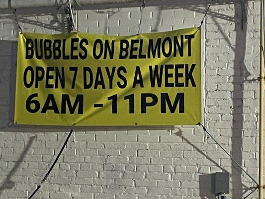 bubbles on belmont