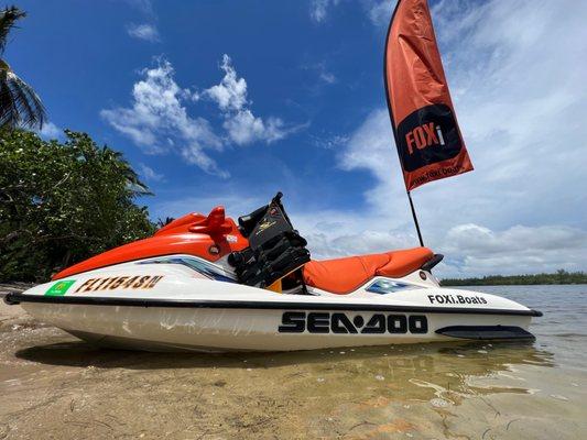 now Jet-ski FOXi can be rented and Picnic Island