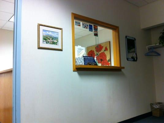 From the waiting room area.