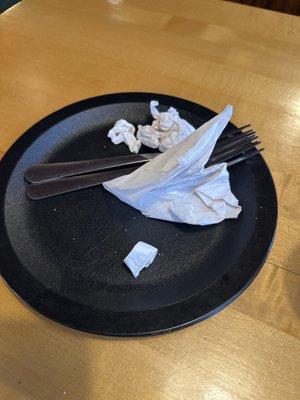 ate and left some crumbs lol!