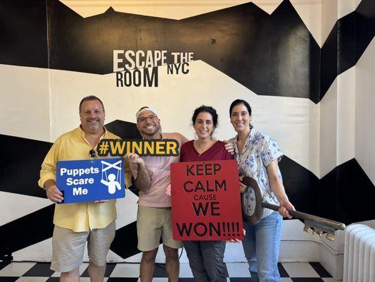 The winners!