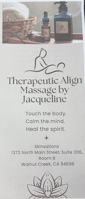 Therapeutic Align Massage by Jacqueline