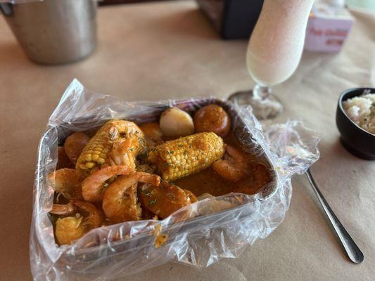 Seafood Combo #2 Piña Colada