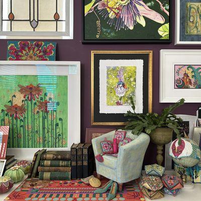 My beautiful growing collection making my studio even more quaint and quirky.