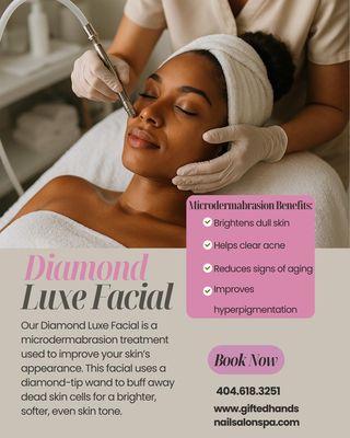 Information on our Diamond Luxe Facial