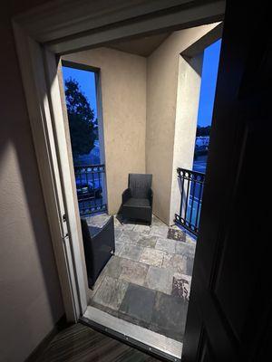 Room 201 corner balcony