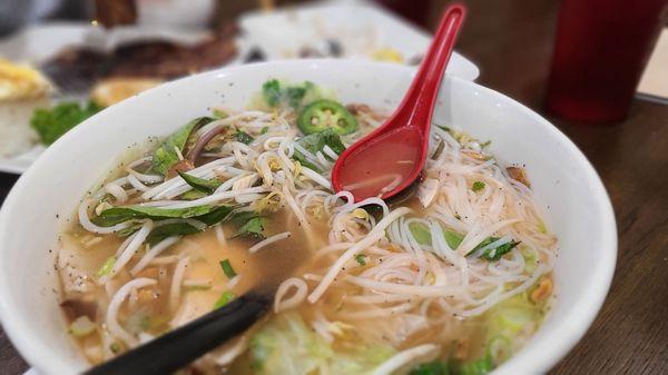 Extra large chicken pho.