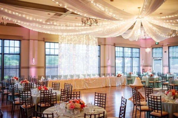 the wonderfully set silverware, glasses and napkins