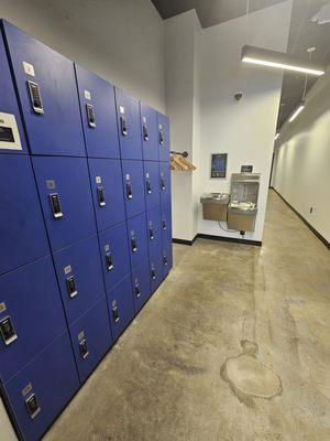 Convenient lockers for shoes, etc.