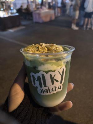 Banana pudding matcha