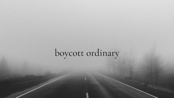 Boycott Ordinary