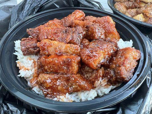 Sweet & Spicy Pork Belly Bowl