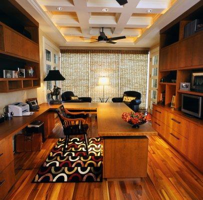 Bring warmth into your workspace with a stunning wood floor.