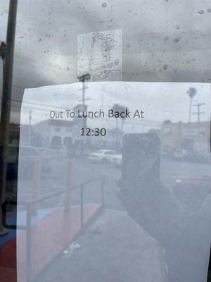 They take 3 hour lunches here. How disappointing.