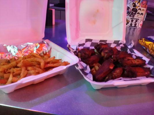 Smoked wings and the will smith. Cheese steak or chicken