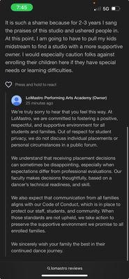 Lomastro Performing Arts Academy